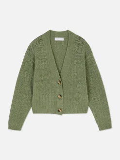 Best Pointelle-Cardigan Mit V-Ausschnitt Kinder Pullover Und Cardigans