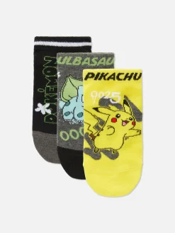 Discount „Pokémon“ Sneakersocken, 3-er Pack Kinder Socken