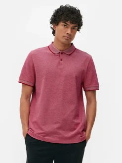 Outlet Poloshirt Aus Birdseye-Gewebe Herren Tops Und T-Shirts