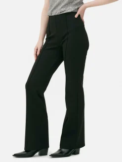 New Ponté-Hose Mit Ausgestelltem Bein Damen Hosen Und Leggings