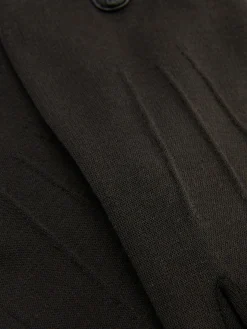 Ponté-Strickhandschuhe Mit Kunstlederbesatz Damen Mützen, Handschuhe Und Schals