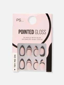 Sale PS… Kunstnägel Mit French-Spitze Und Wirbelmuster Kunstnägel