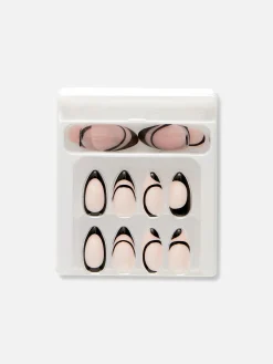 Sale PS… Kunstnägel Mit French-Spitze Und Wirbelmuster Kunstnägel