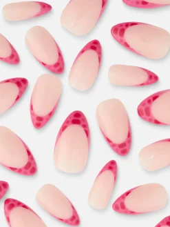 New PS… Spitze, Glänzende Kunstnägel Mit Tips In Kroko-Optik Kunstnägel