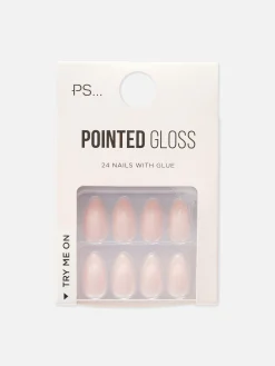 Best PS… Spitze, Milchig Glänzende Kunstnägel Kunstnägel