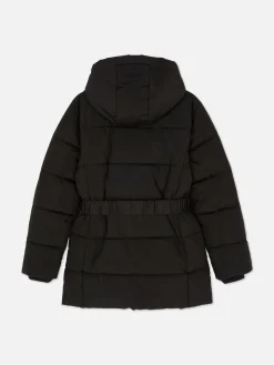 Pufferjacke Mit Gürtel Kinder Jacken Und Mäntel
