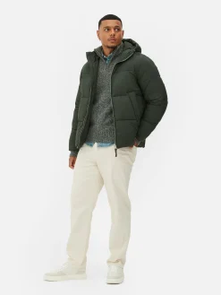 New Pufferjacke Mit Zwei-Wege-Reißverschluss Herren Jacken Und Mäntel