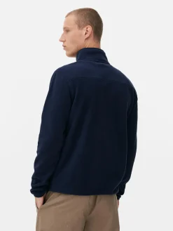 Online Pullover Aus Fleece Mit Halbem Reißverschluss Herren Pullover Und Cardigans|Hoodies Und Sweatshirts