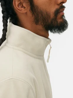 Online Pullover Aus Fleece Mit Halbem Reißverschluss Herren Pullover Und Cardigans|Hoodies Und Sweatshirts