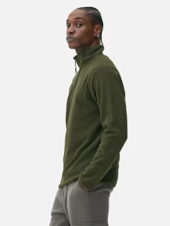 Pullover Aus Fleece Mit Halbem Reißverschluss Herren Pullover Und Cardigans|Hoodies Und Sweatshirts