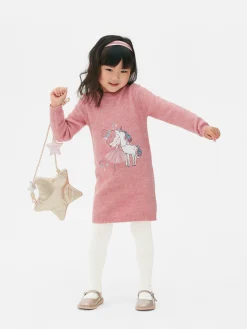 Online Pulloverkleid Und Strumpfhose Mit Ballerinas-Motiv Kinder Kleider