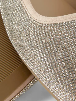 Best Pumps Mit Eckiger Zehenpartie Und Nieten Damen Flache Schuhe