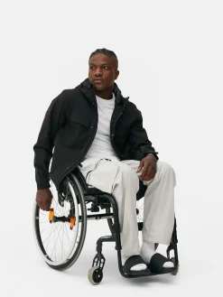 Discount Regenmantel Mit Kapuze Und Durchgehendem Reißverschluss Herren Jacken Und Mäntel