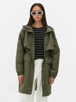 New Regenparka Mit Kordelzug Damen Jacken Und Mäntel