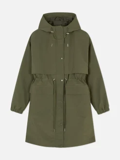 New Regenparka Mit Kordelzug Damen Jacken Und Mäntel
