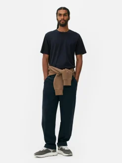 New Regular Fit Rundhals-T-Shirt Herren Tops Und T-Shirts