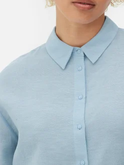 Discount Regular-Fit-Hemd Mit Knopfleiste Damen Blusen