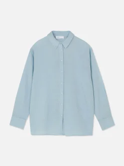 Discount Regular-Fit-Hemd Mit Knopfleiste Damen Blusen