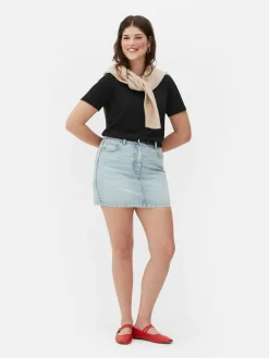 Sale Regular-Fit-T-Shirt Mit Rundhalsausschnitt Damen Tops Und T-Shirts