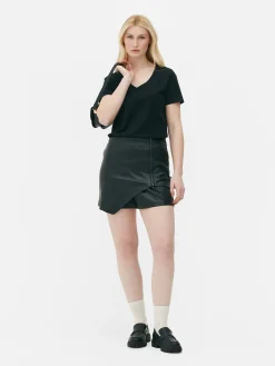 Sale Regular-Fit-T-Shirt Mit V-Ausschnitt Damen Tops Und T-Shirts