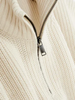 Discount Rippenstrick-Pullover Mit Reißverschluss Herren Pullover Und Cardigans