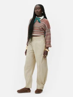 Hot „Rita Ora“ Barrel-Hose Im Utility-Stil Damen Hosen Und Leggings