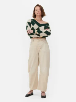 Outlet „Rita Ora“ Barrel-Jeans In Acid-Wash-Optik Damen Jeans