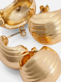 Clearance „Rita Ora“ Creolen Mit Muschelanhänger, 2er-Pack Damen Schmuck