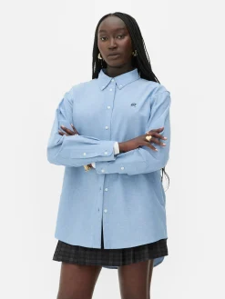 Discount „Rita Ora“ Oxford-Hemd Mit Knopfleiste Damen Blusen