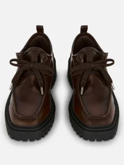 Sale „Rita Ora“ Schnürloafer Mit Dicker Sohle Damen Flache Schuhe