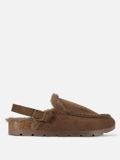 New „Rita Ora“ Slingback-Loafer In Wildleder-Optik Damen Hausschuhe|Hausschuhe