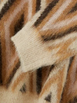 Sale „Rita Ora“ Strickpullover Mit Rautenmuster Damen Pullover Und Cardigans