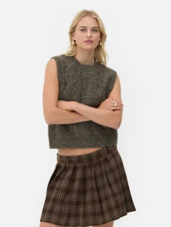 Clearance „Rita Ora“ Strickweste Mit Zopfmuster Damen Pullover Und Cardigans