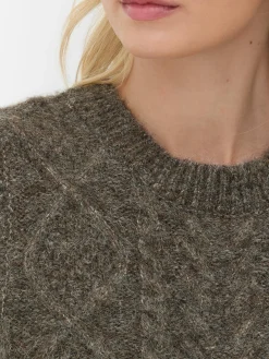 Clearance „Rita Ora“ Strickweste Mit Zopfmuster Damen Pullover Und Cardigans