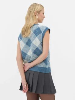 Clearance „Rita Ora“ Strickweste Mit Argylemuster Damen Pullover Und Cardigans