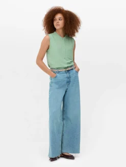 Discount Ärmellose Tunika-Bluse Damen Blusen