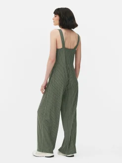 Online Ärmelloser Jumpsuit Mit Streifen Damen Jumpsuits Und Playsuits