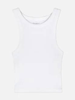 Sale Ärmelloses, Geripptes Racerback-Top Damen Tops Und T-Shirts