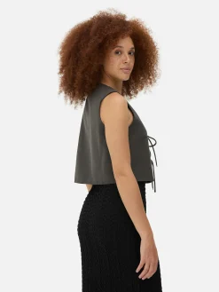 New Ärmelloses Top Zum Binden Damen Tops Und T-Shirts