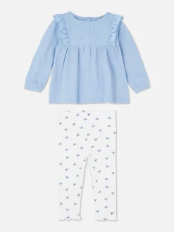 Discount Rüschenbluse Und Leggings Im Set Sets Und Outfits