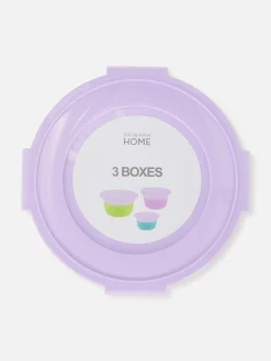 Discount Runde Snack-Dosen, 3er-Pack Koch- Und Backutensilien