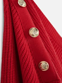 Clearance Rundhalspullover Mit Knopfdetail Damen Pullover Und Cardigans