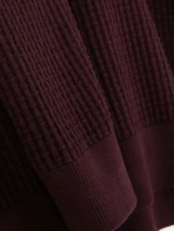 Rundhalspullover Mit Korbstruktur Herren Pullover Und Cardigans