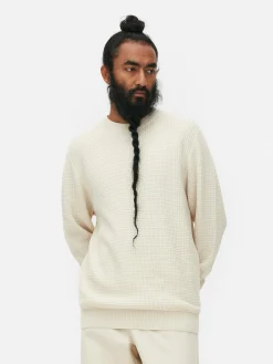 Hot Rundhalspullover Mit Korbstruktur Herren Pullover Und Cardigans