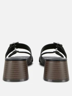 Hot Sandaletten Mit Blockabsatz Und Schnallenriemen Damen Heels