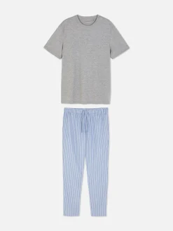 Schlafanzug Aus Baumwollpopeline Herren Schlafanzüge
