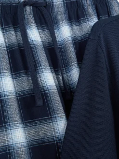 Outlet Schlafanzug Aus Gebürsteter Baumwolle Mit Karomuster Herren Schlafanzüge