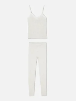 Hot Schlafanzug Mit Trägertop Und Leggings Damen Schlafanzüge