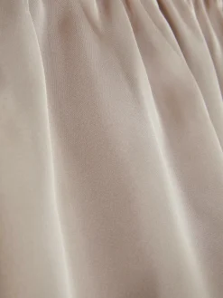 Discount Schlafanzug-Shorts Aus Satin Mit Spitzenbesatz Damen Schlafanzughosen