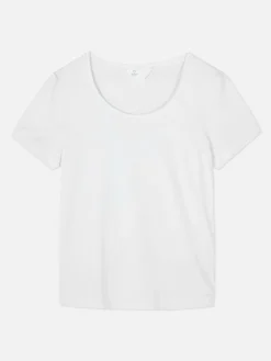 Outlet Schlafanzugtop Mit U-Ausschnitt Für Die Wechseljahre Damen Schlafanzugoberteile